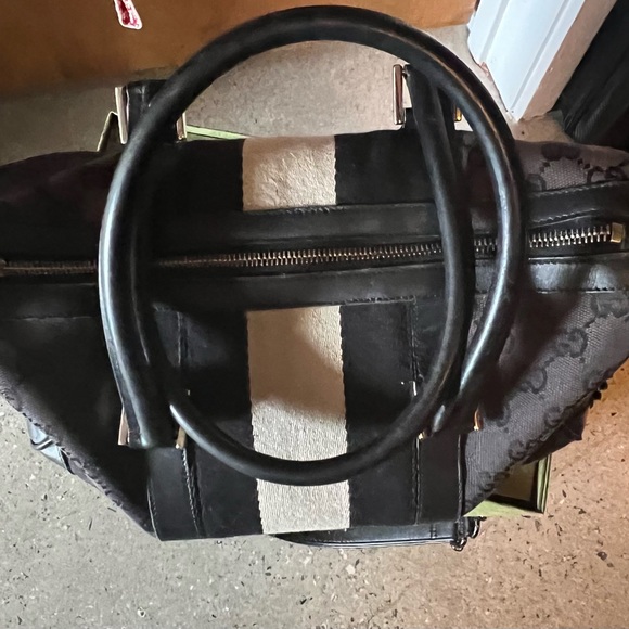 Brown & Black Bag 100% AUTHENTIC GUCCI Original $900 SALE Vintage Condition! - Picture 3 of 14